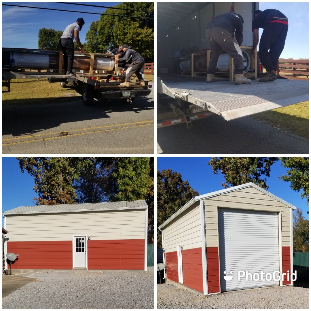Finished RV carport